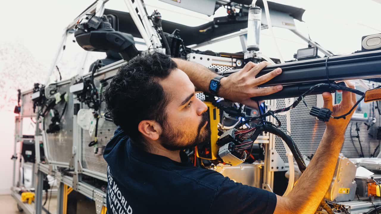 Rivian VW Group technology lab car
