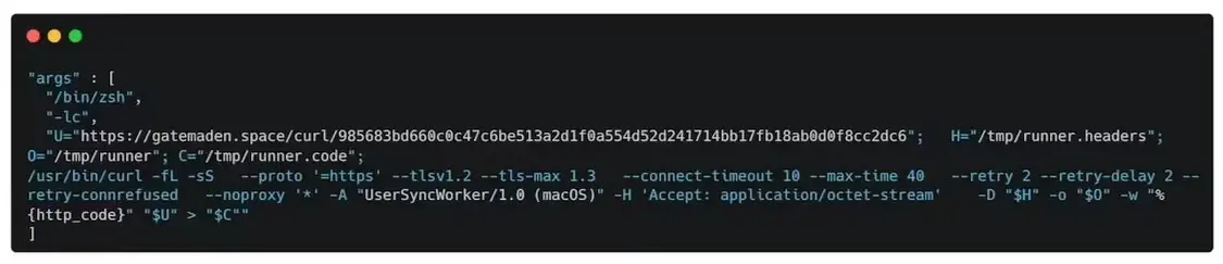 ▲ 用于检索有效载荷的 Curl 命令